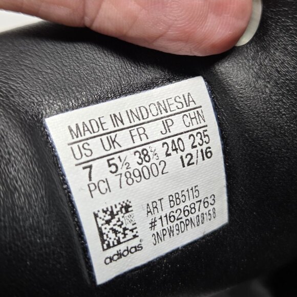 Adidas Womens 7 Superstar BB5115 Black Casual Shoes Sneakers - Picture 11 of 11